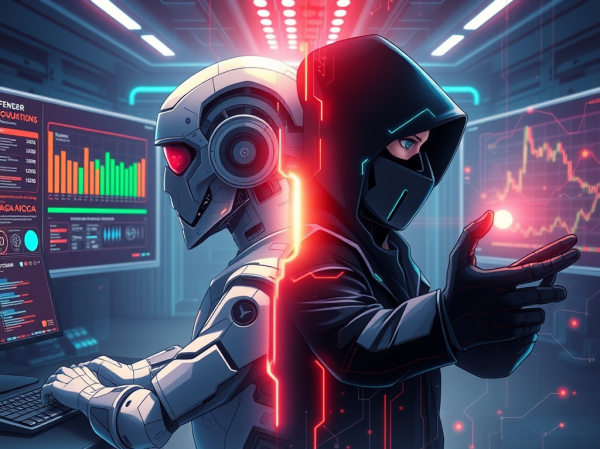 image showcasing the dual nature of AI in enterprise security