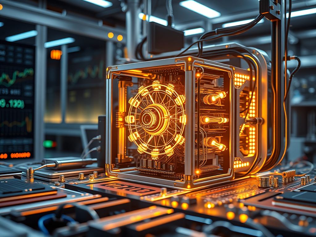 Illustration of quantum computing applications roadmap showing a progression from experimental qubits through hybrid classical-quantum workflows toward enterprise deployment across finance, pharmaceuticals, and logistics sectors